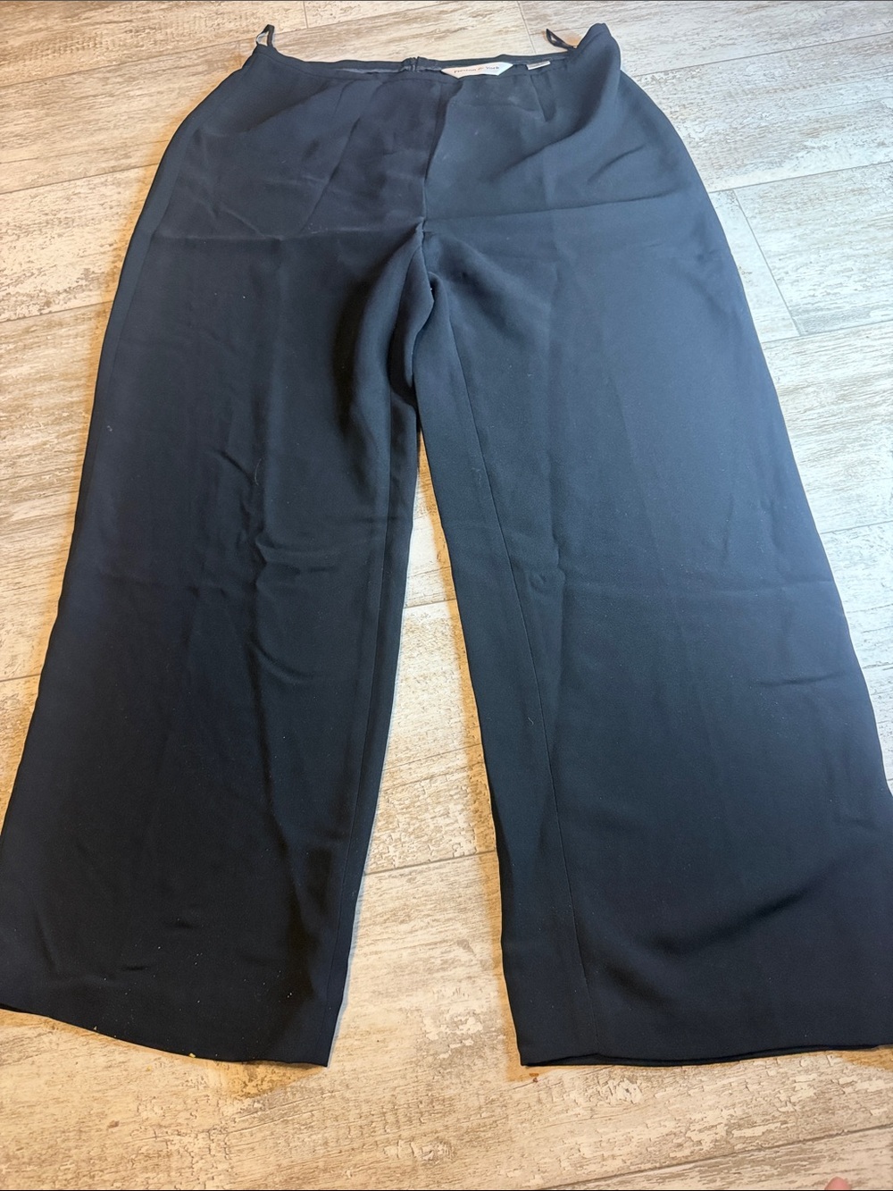 Preston & York Wide-Leg Black Pants